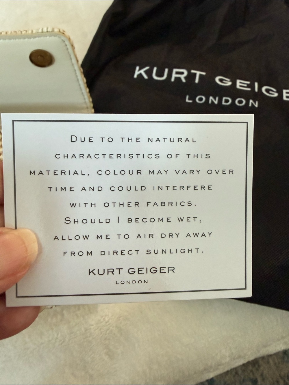 Kurt Geiger Small Shoreditch Eagle Crossbody Bag Neutral with Dust Bag - Picture 8 of 8
